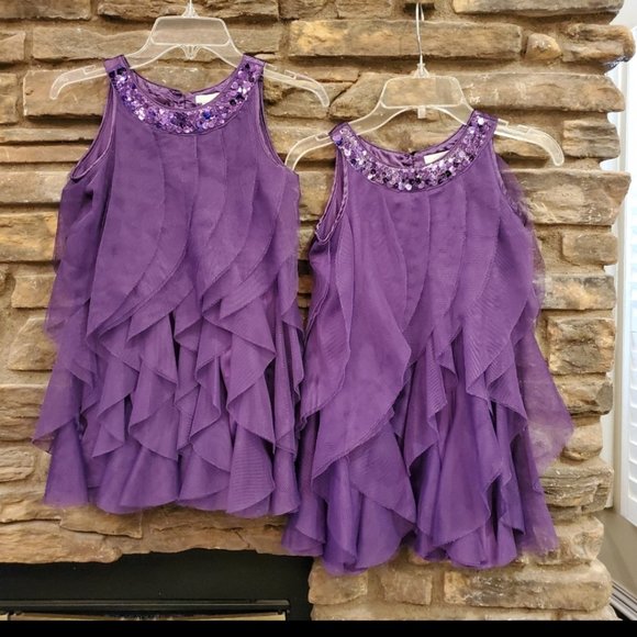 The Children's Place Other - TWIN GIRLS SZ 6 MATCHING DRESSES